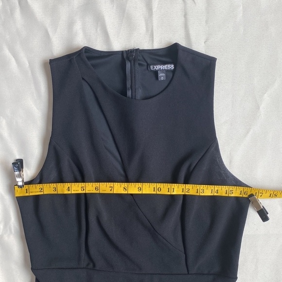 Express Black Midi Dress With Cut Out - Picture 13 of 15